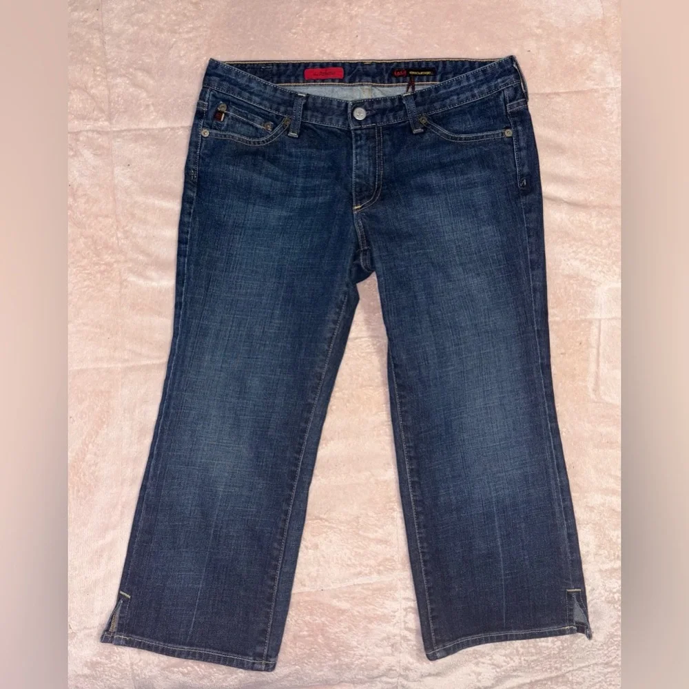 AG Adriano Goldschmied Womens Jeans The Athena Capri Low Rise Stretch Blue 30R - Picture 3 of 7